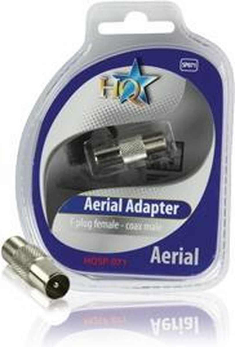 HQ Video Adapter F Plug Vrouwelijk - Coax Mannelijk