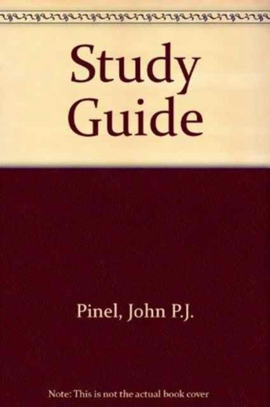 Study Guide, John P. J. Pinel 9780205370108 Boeken bol