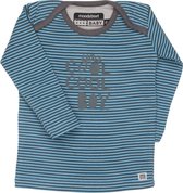 Moodstreet Unisex T-shirt - Blue/Antra Stripe - Maat 50