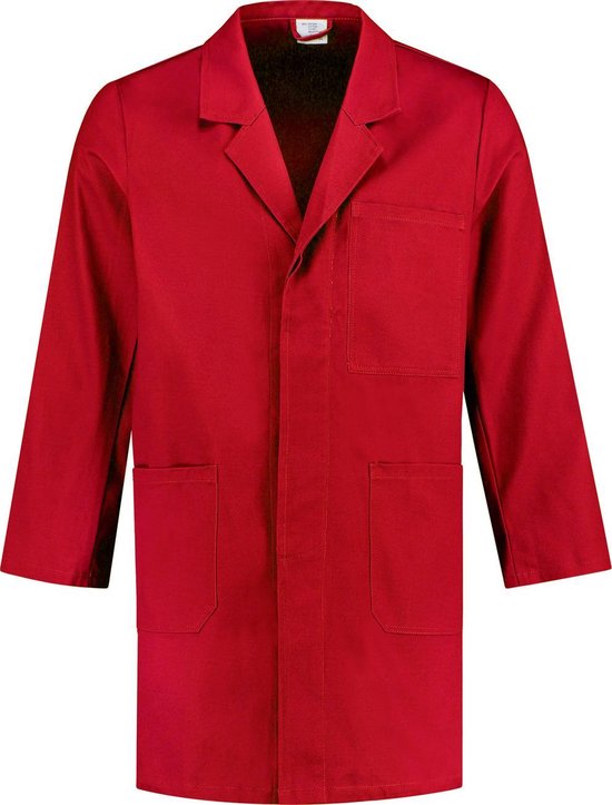 EM Workwear Stofjas 100% katoen rood maat XXL / 60-62