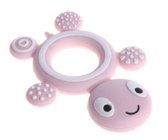 Bijtring baby – Roze - Bijt speelgoed – Baby bijtringen – Baby speelgoed 0 tot 2 jaar - Bij doorkomende tandjes – Tegen tandvlees pijn - Kraamcadeau - Zwangerschap  – chew-able schildpad
