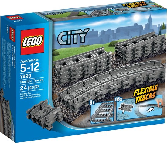 Raap Arrangement Groot LEGO City Flexibele Rails - 7499 | bol.com