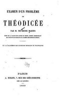 Examen d'un probleme de theodicee