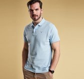 Barbour - Basic Pique Polo Lichtblauw - Modern-fit - Heren Poloshirt Maat XL
