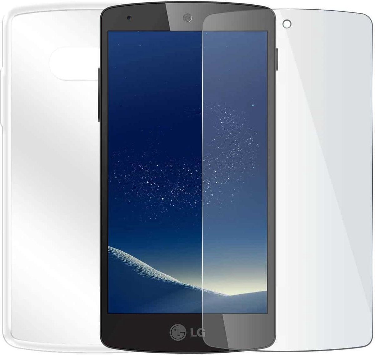 LG G7 ThinQ - Beschermingsset - Screenprotector met siliconen hoes