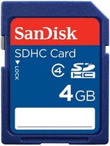 SanDisk SDHC kaart 4 Gb - geheugenkaart