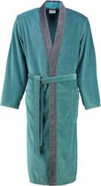 Cawo Heren Badjas 5840 Velours Kimono - Turkis 58