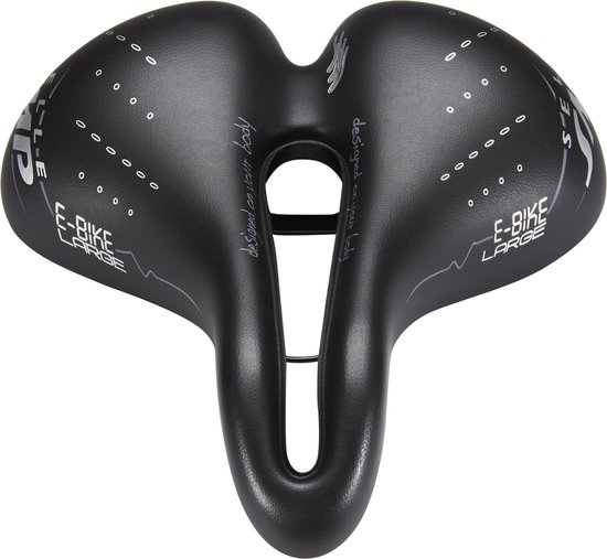 Selle SMP E-City Gel Zadel - Unisex Fietszadel (Zwart, 259x223 Mm, 675 G)