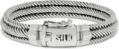 SILK Jewellery - Zilveren Armband - Weave - 731.21 - Maat 21,0