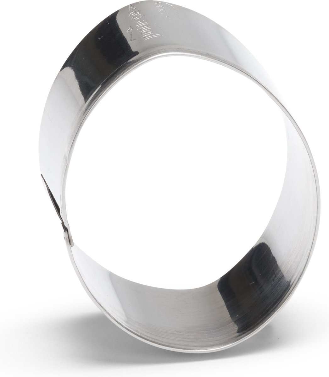 uitsteekvorm Ei 6 cm RVS zilver