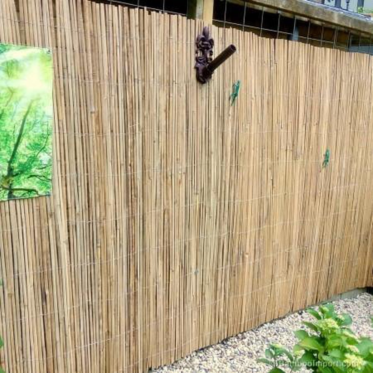 compromis Lieve verkouden worden Gespleten bamboe mat 150 x 500 cm I Bamboematten | bol.com