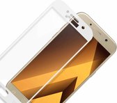 Samsung Galaxy A3 2017 full cover Screenprotector Tempered Glass Wit