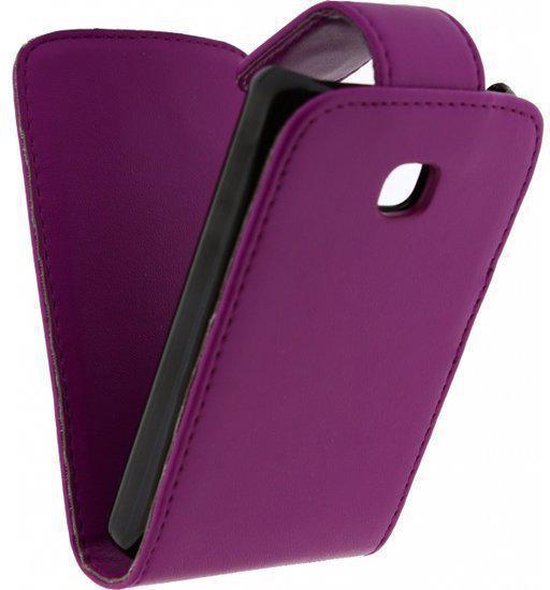 Xccess Leather Flip Case LG Optimus L3 II E430 Purple EOL