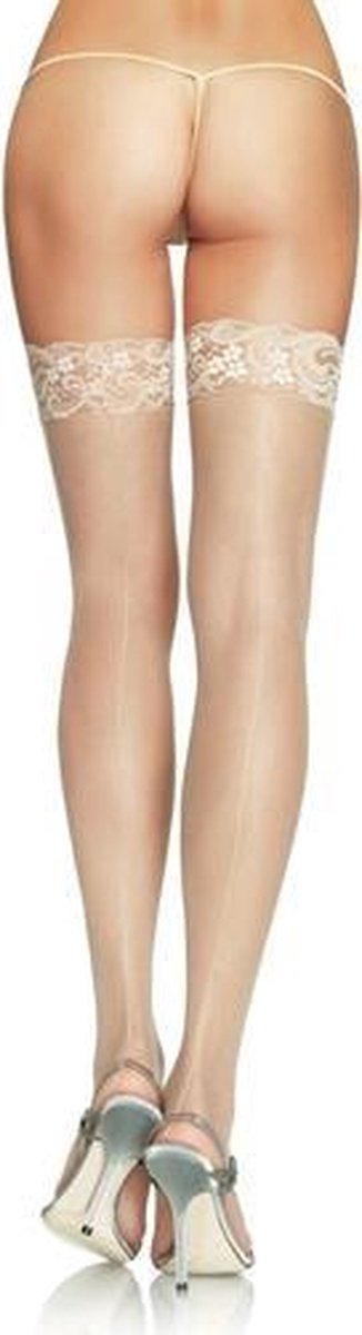 Sheer backseam stockings +