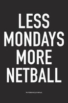Less Mondays More Netball