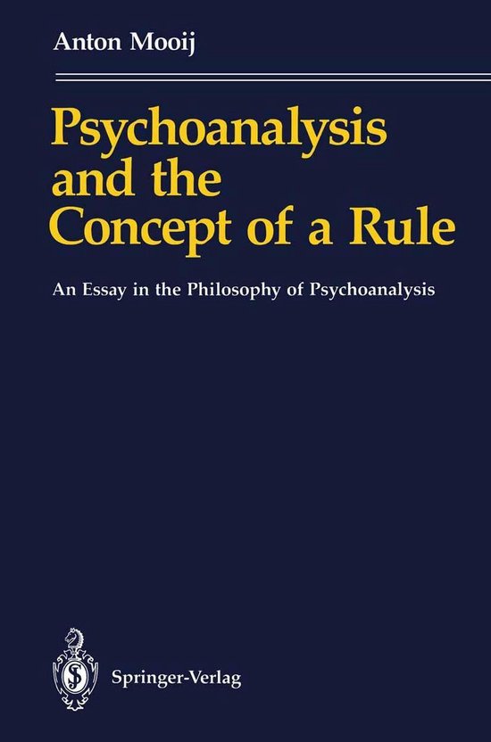 Medicine (R0) - Psychoanalysis and the Concept of a Rule - cover