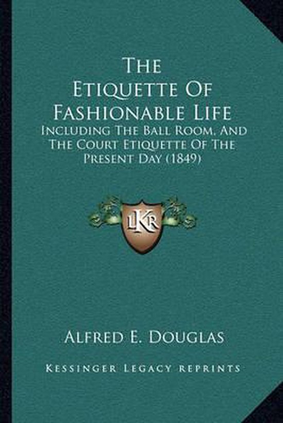 The Etiquette of Fashionable Life - cover