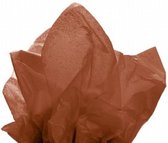 Vloeipapier - Bruin - 50x75cm - 17gr - 480 stuks - Zijdepapier - Chocolade bruin