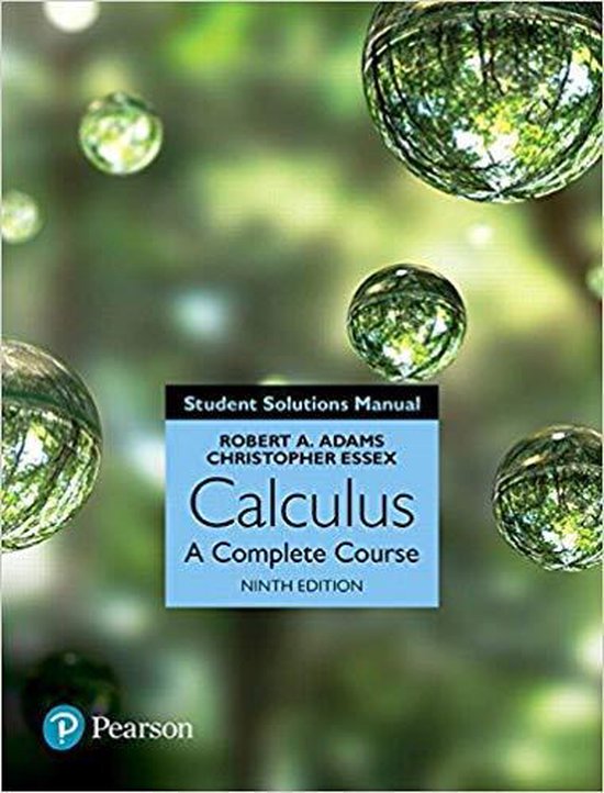 Student Solutions Manual for Calculus: A Complete Course
