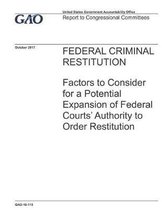 Federal Criminal Restitution