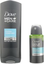 Cadeau Dove voor man vader vriend douche gel deodorant + GRATIS scrubspons