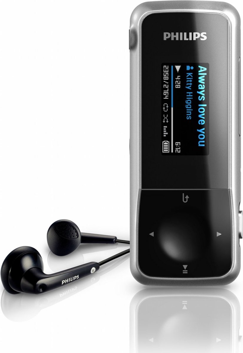 Philips GoGear SA1MXX02KN/02 lecteur et enregistreur MP3/MP4 Lecteur MP3 2  Go Noir, Argent | bol.com