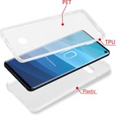 Samsung Galaxy S10 Hoesje Transparant voor en achterkant bescherming TPU + plastic