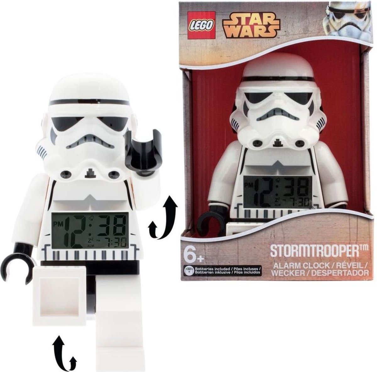 LEGO Réveil Figurine Stormtrooper Star Wars sur Socle avec Sons  caractéristiques 9004032