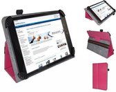 Fold up hoesje voor Ainol Novo 7 Rainbow , Kleur Hot Pink , merk i12Cover