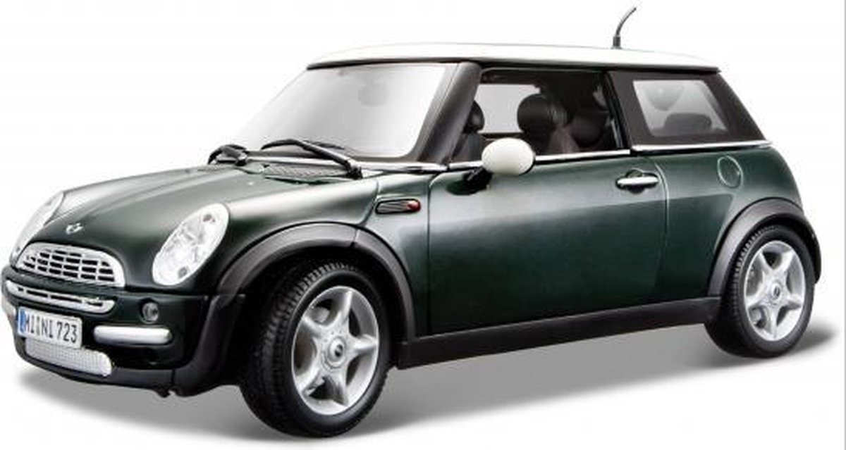 landelijk Contractie Mathis Speelgoed modelauto Mini Cooper groen 1:18 | bol.com