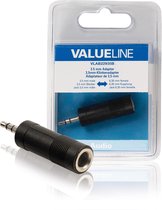 Valueline VLAB22935B Audio-adapter 3,5 mm Male - 6,35 mm Female Zwart