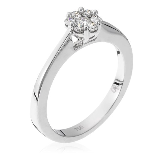 Orphelia RD-3363/52 - Ring - 18 Karaat Witgoud / Diamant 0.26 ct