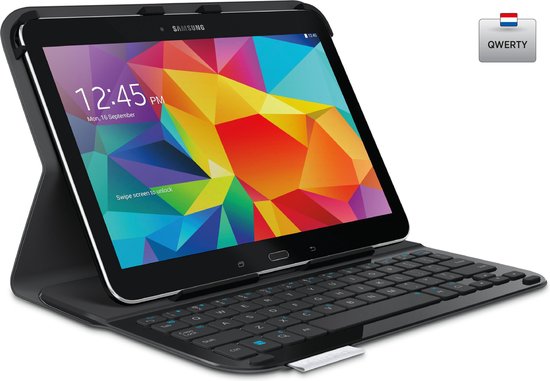 matig strak Depressie Logitech UltraThin Folio - Toetsenbord Case voor Samsung Galaxy Tab 4 10.1  - Qwerty | bol.com