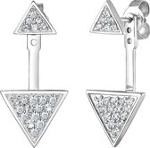 Elli Oorbellen Ear Jacket 925 Sterling Zilver Kristal