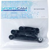 SportsCam Pivot Mounts (set van 3 verschillende groottes)