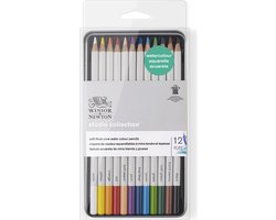 Winsor & Newton Studio Collection 12 Soft thick-core Aquarelpotloden