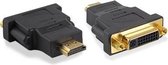 Ewent EW9853 tussenstuk voor kabels HDMI DVI-D Zwart