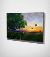 A Beautiful Day - 100 x 70 cm - Landschap - Schilderij - Canvas - Slaapkamer - Wanddecoratie  - Slaapkamer - Foto op canvas