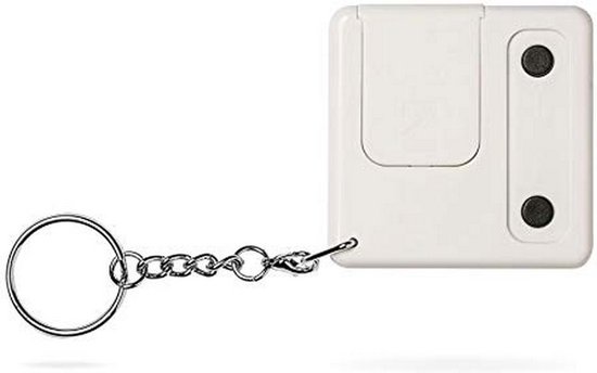bol com sprekende klok wekker alarmfunctie sleutelhanger 5 x 5cm wit