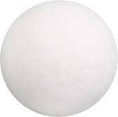 Boule, d: 35 mm, blanc, coton, 100 pièces