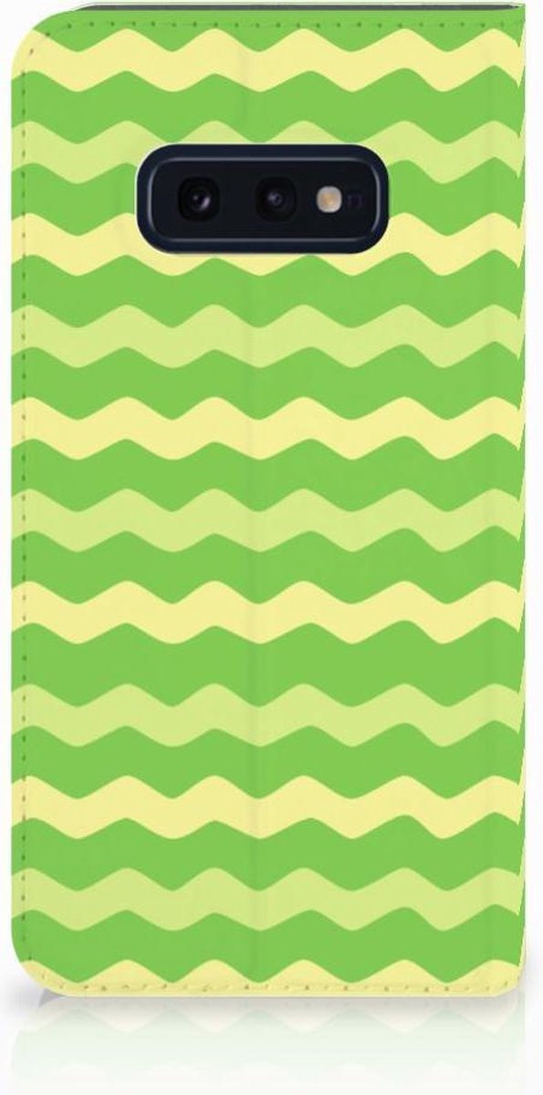 Samsung Galaxy S10e Hoesje met Magneet Waves Green