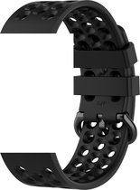 KELERINO. Siliconen bandje - Fitbit Versa 2 (Lite) - Zwart - Small