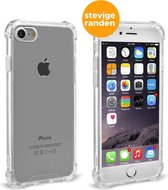 iPhone 7 iPhone 8 en iPhone SE 2020 Telefoonhoesje | Transparant Siliconen Tpu Smartphone Case | Back Cover | Extra Stevige Randen