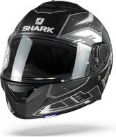 Shark Spartan 1.2 Antheon Mat Zwart Wit Zwart Kwk Integraalhelm - Motorhelm - Maat XXL