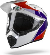 Agv AX9 Atlante Wit Blauw Rood Integraalhelm - Motorhelm - Maat M/S