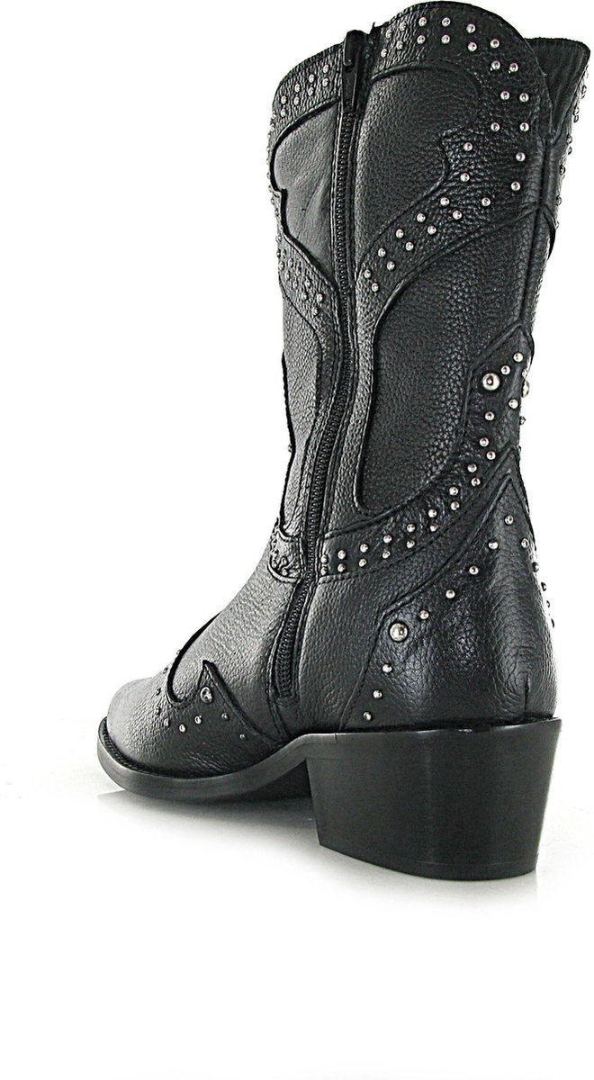 Poelman Veterboot Zwart | Contessa Modeschoenen