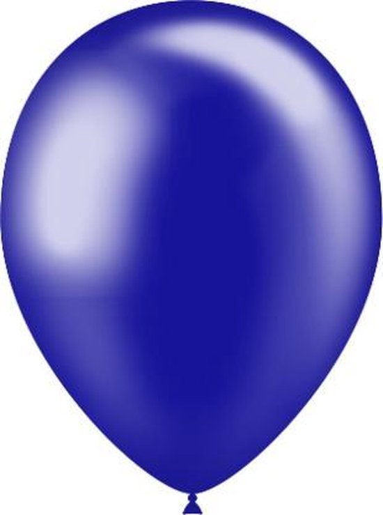 Donkerblauwe Ballonnen Metallic 25cm 10st
