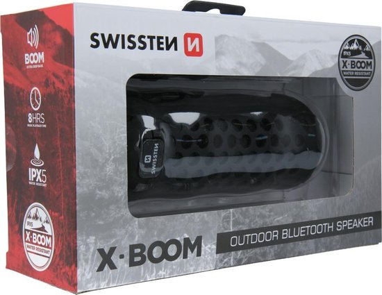 Swissten X-Boom Outdoor Bluetooth Speaker - Zwart van Swissten — afbeelding 5