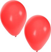 Bellatio Decorations ballonnen - 15 stuks - rood - 27 cm - verjaardag