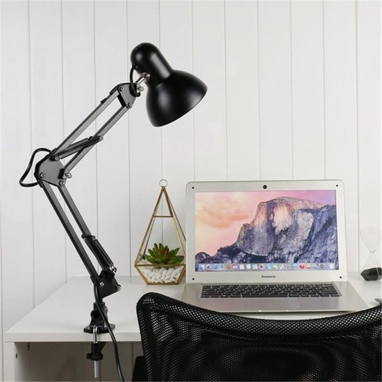 Flexibele swing arm klem monteren tafel lamp Office Studio Home tafel bureau  licht | bol.com